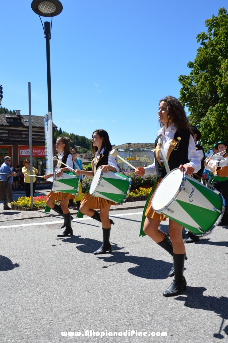 Gang Band Festival Piné 2016 - sfilata di domenica 7 agosto