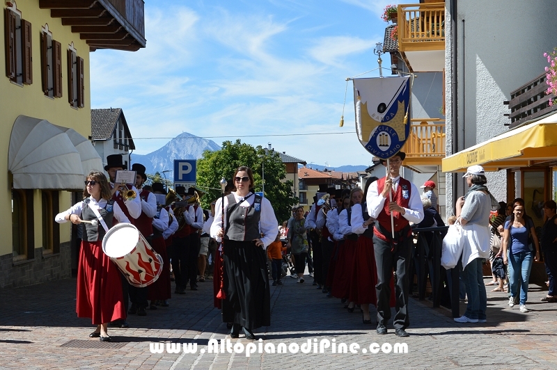Gang Band Festival Piné 2016 - sfilata di domenica 7 agosto