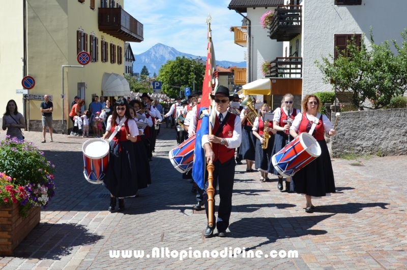 Gang Band Festival Piné 2016 - sfilata di domenica 7 agosto