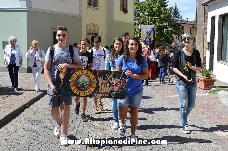 Gang Band Festival Piné 2016 - sfilata di domenica 7 agosto