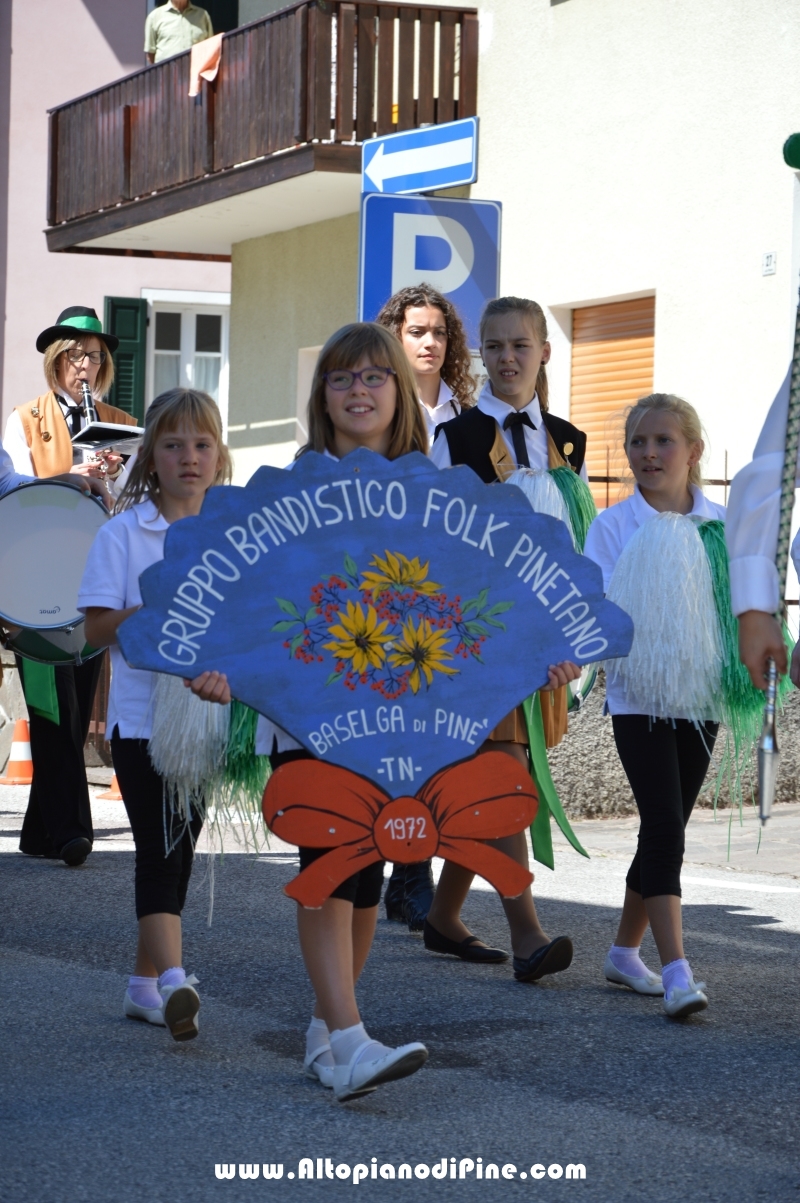 Gang Band Festival Piné 2016 - sfilata di domenica 7 agosto