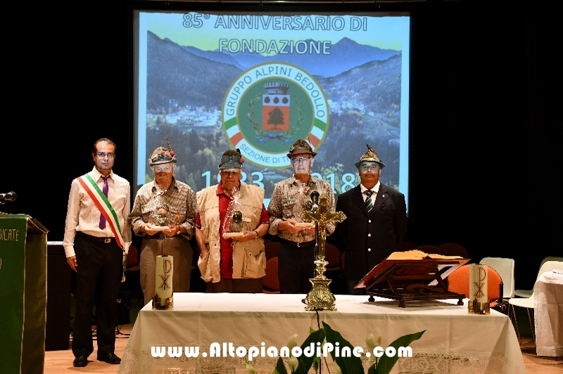 85 fondazione Gruppo Alpini Bedollo - Centrale 8 luglio 2018 