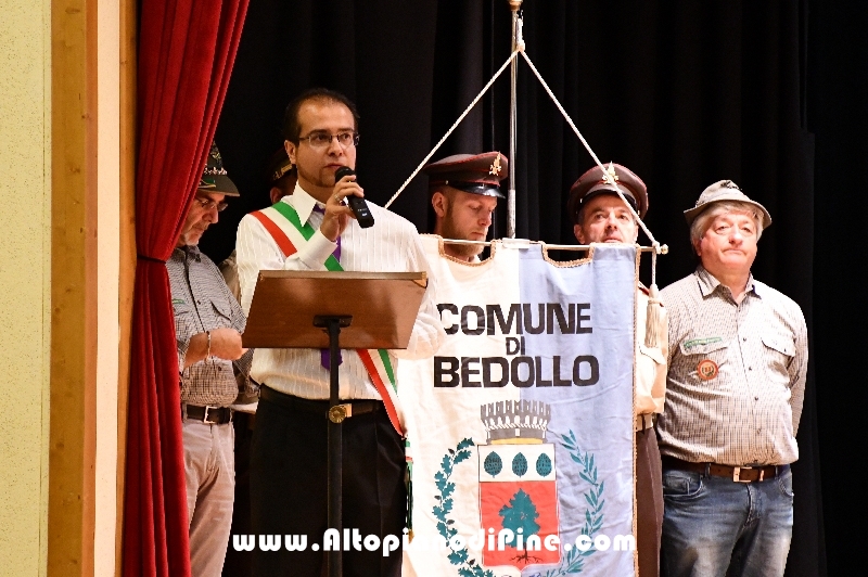 Il Sindaco di Bedollo ing. Francesco Fantini - 85 Alpini Bedollo 