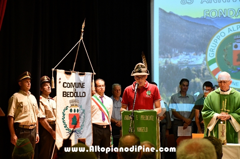 S. Messa per 85 fondazione Gruppo Alpini Bedollo