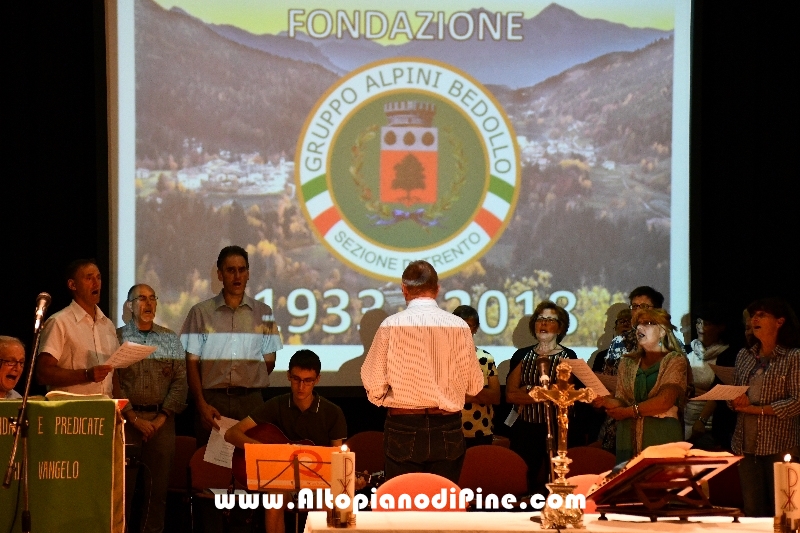 S. Messa per 85 fondazione Gruppo Alpini Bedollo 