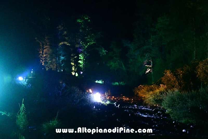 Cascata del Lupo illuminata coi colori della pace 2018