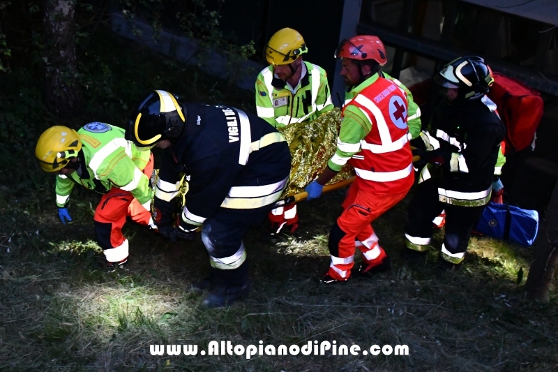 Esercitazione soccorso presso ex Albergo Costalta a Varda di Bedollo - luglio 2019