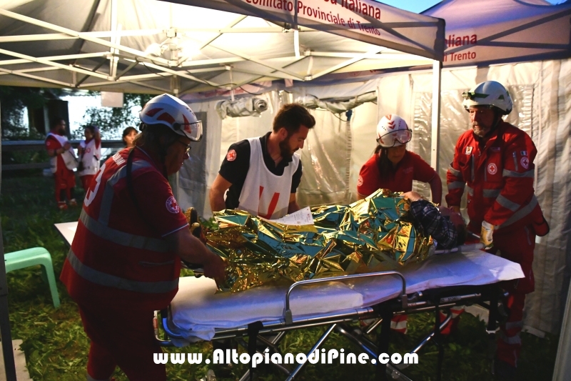 Esercitazione soccorso presso ex Albergo Costalta a Varda di Bedollo - luglio 2019