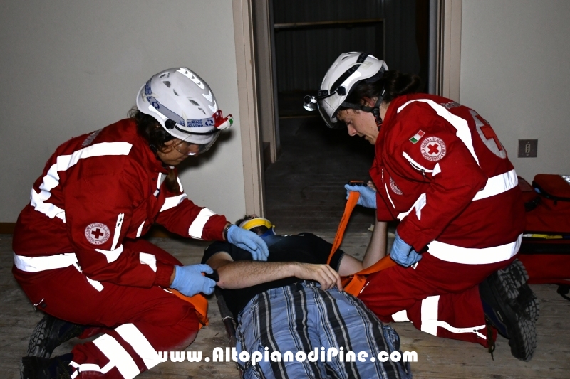 Immobilizzazione di un ferito