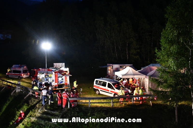 Esercitazione soccorso presso ex Albergo Costalta a Varda di Bedollo - luglio 2019