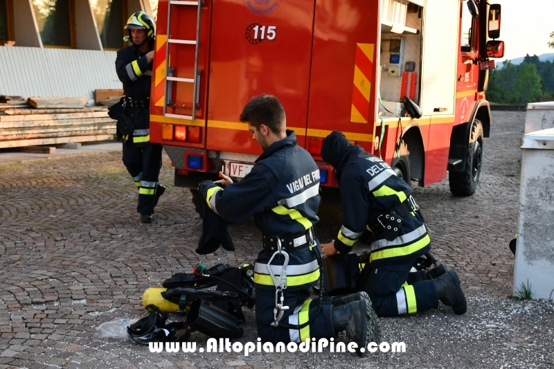 Esercitazione soccorso presso ex Albergo Costalta a Varda di Bedollo - luglio 2019