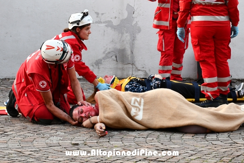 Esercitazione soccorso presso ex Albergo Costalta a Varda di Bedollo - luglio 2019
