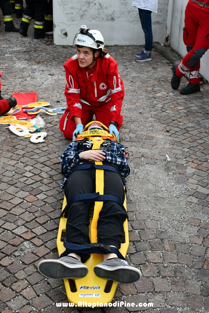 Esercitazione soccorso presso ex Albergo Costalta a Varda di Bedollo - luglio 2019
