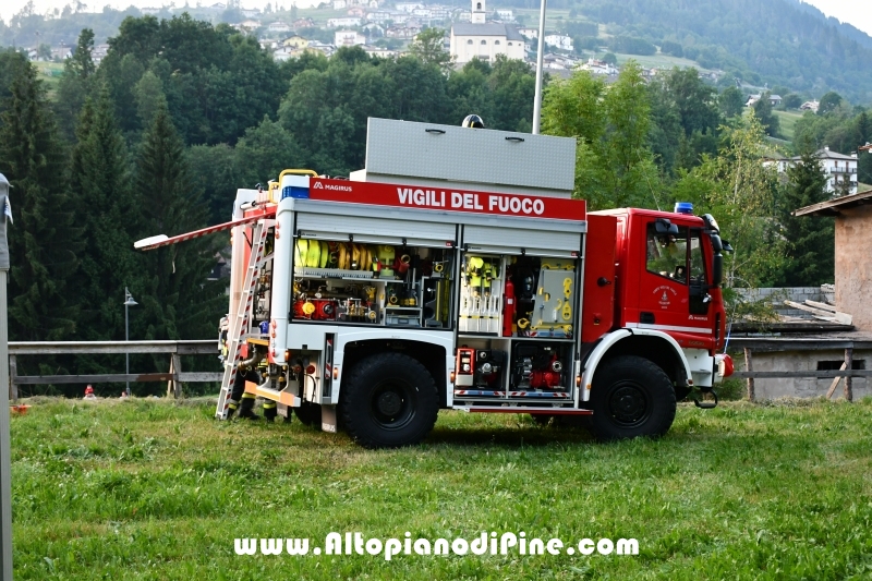Esercitazione soccorso presso ex Albergo Costalta a Varda di Bedollo - luglio 2019