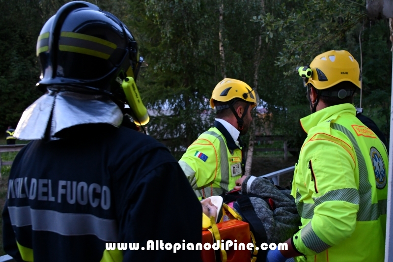 Esercitazione soccorso presso ex Albergo Costalta a Varda di Bedollo - luglio 2019