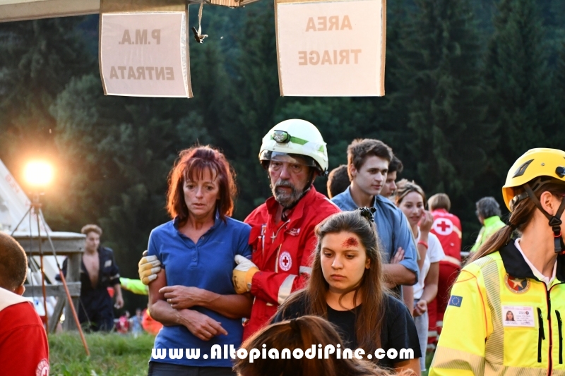 Esercitazione soccorso presso ex Albergo Costalta a Varda di Bedollo - luglio 2019