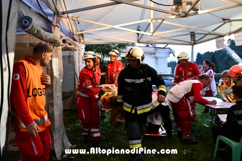 Esercitazione soccorso presso ex Albergo Costalta a Varda di Bedollo - luglio 2019