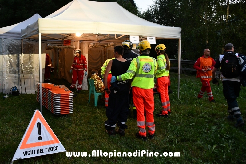 Esercitazione soccorso presso ex Albergo Costalta a Varda di Bedollo - luglio 2019