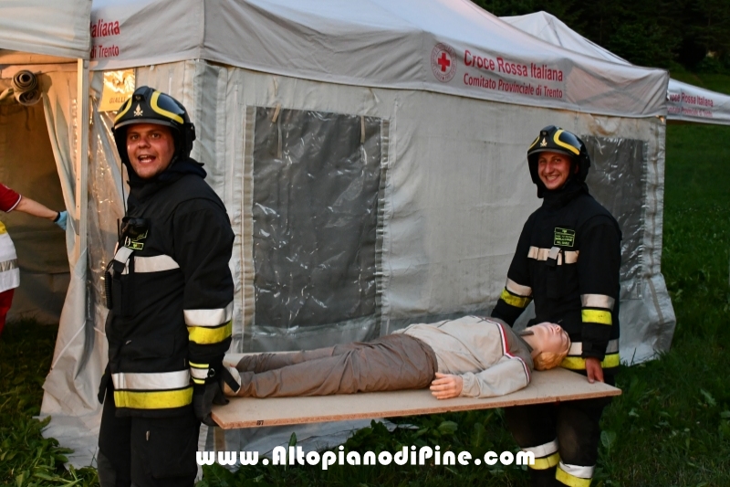 Esercitazione soccorso presso ex Albergo Costalta a Varda di Bedollo - luglio 2019