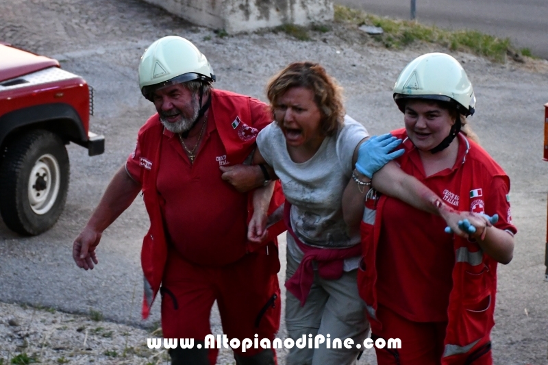Esercitazione soccorso presso ex Albergo Costalta a Varda di Bedollo - luglio 2019