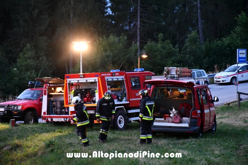 Esercitazione soccorso presso ex Albergo Costalta a Varda di Bedollo - luglio 2019