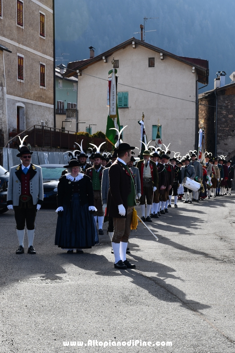 Commemorazione Hauptmann Domenico Santuari - Montesover febbraio 2019