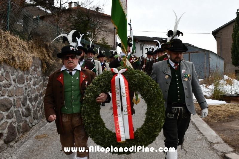 Commemorazione Hauptmann Domenico Santuari - Montesover febbraio 2019