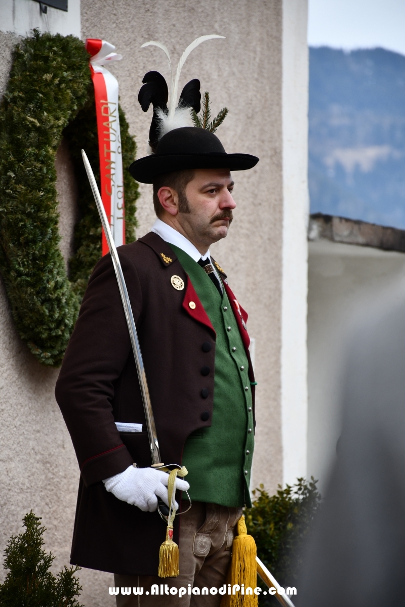 Commemorazione Hauptmann Domenico Santuari - Montesover febbraio 2019