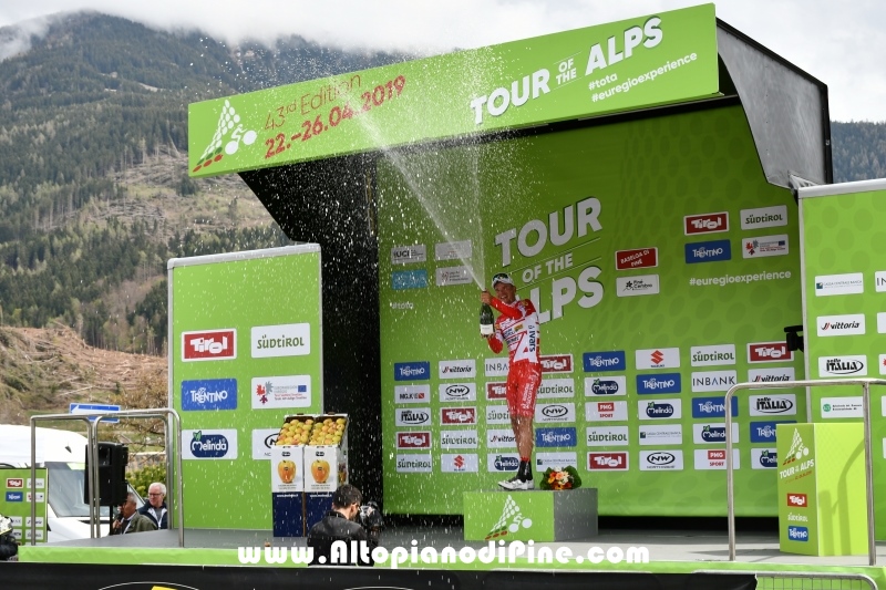 Tour the Alps 2019 - terza tappa con arrivo a Baselga di Piné 