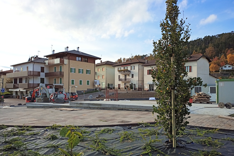 Realizzazione nuova piazza Costalta a Baselga di Piné - ottobre 2020