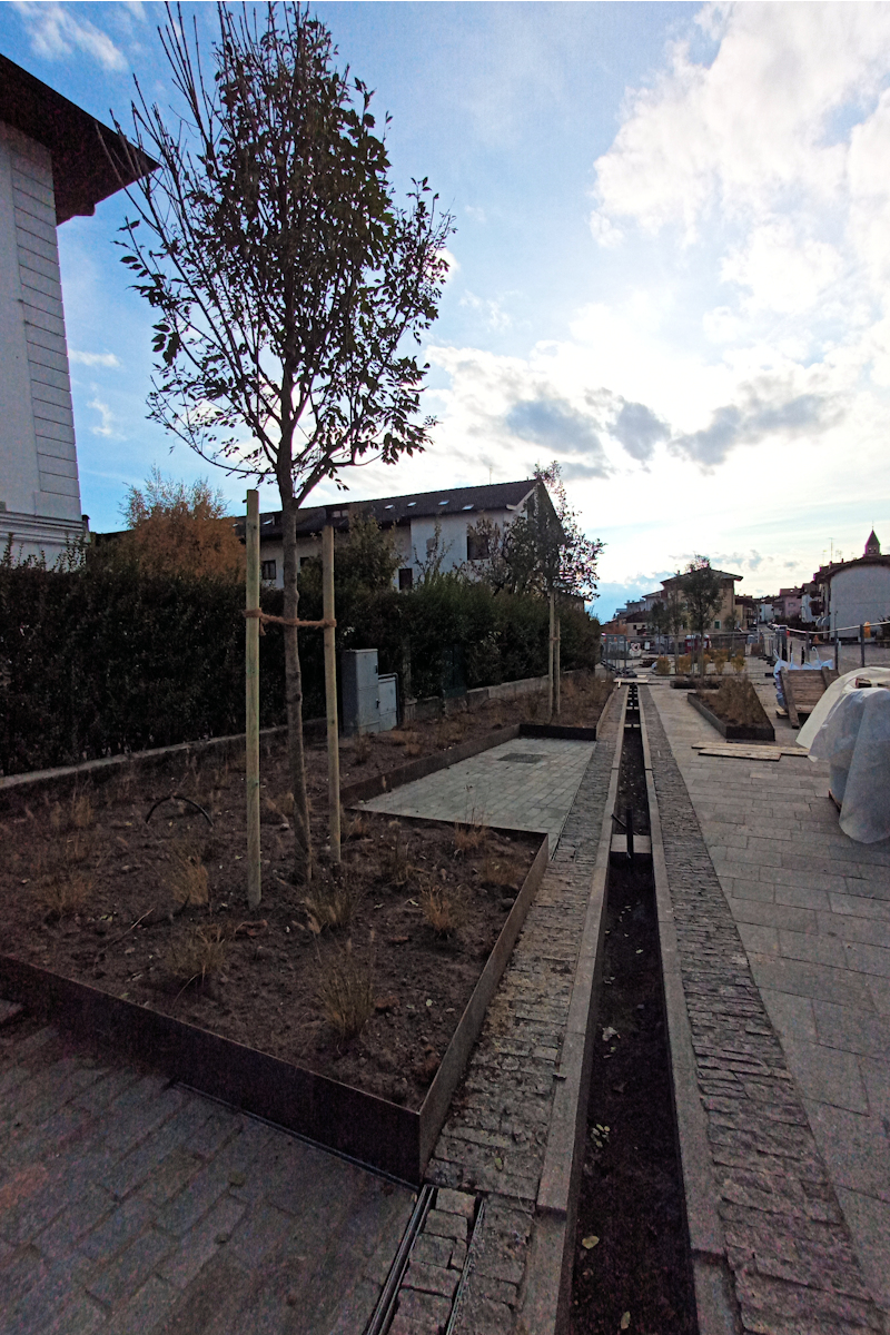 Realizzazione nuova piazza Costalta a Baselga di Piné - ottobre 2020