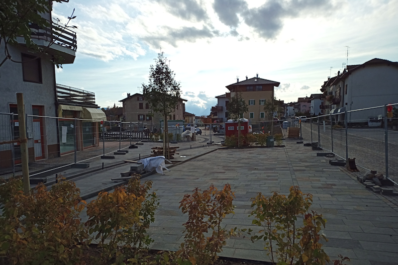 Realizzazione nuova piazza Costalta a Baselga di Piné - ottobre 2020
