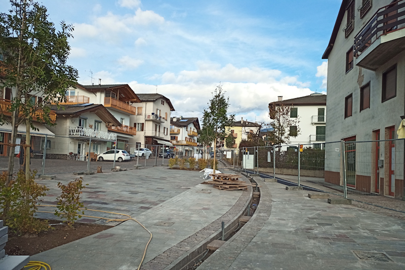 Realizzazione nuova piazza Costalta a Baselga di Piné - ottobre 2020