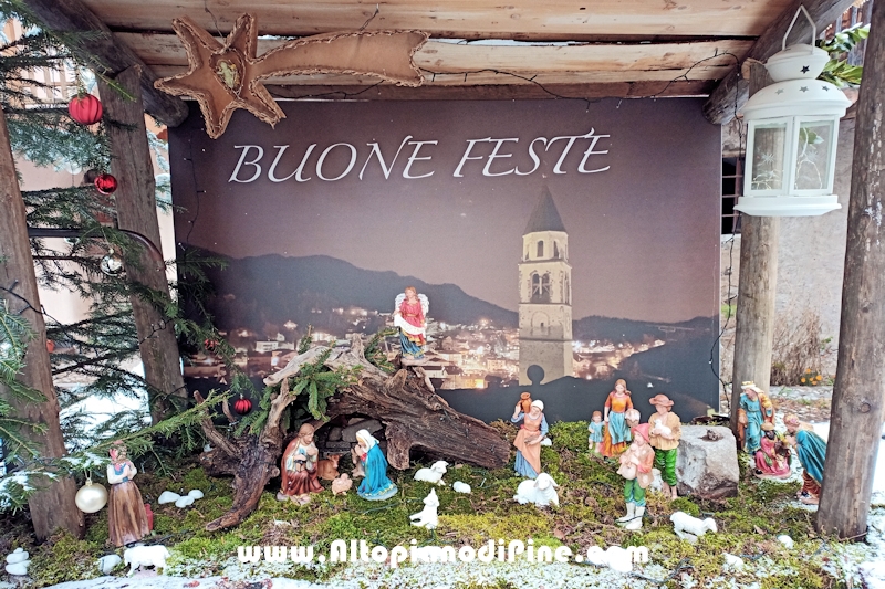 Presepe nella fontana di Baselga vecchia