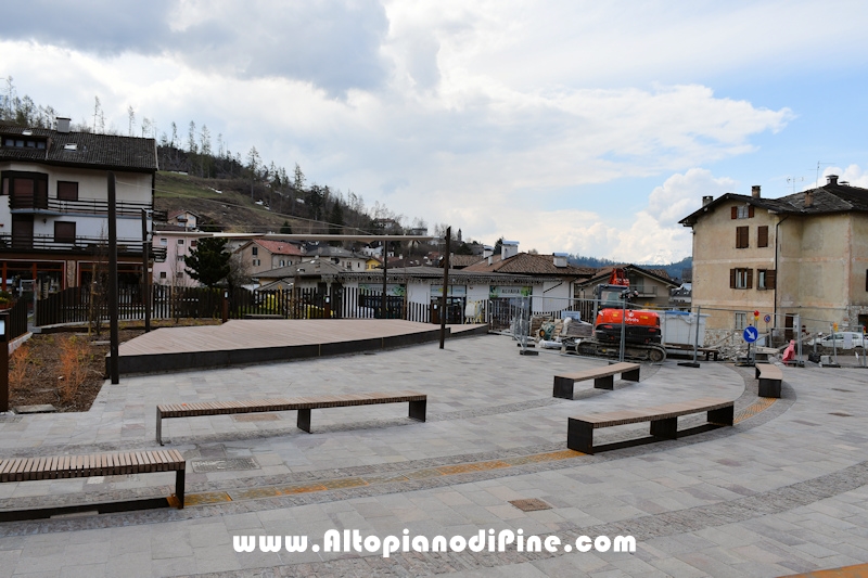 Realizzazione nuova piazza Costalta a Baselga di Piné - aprile 2021