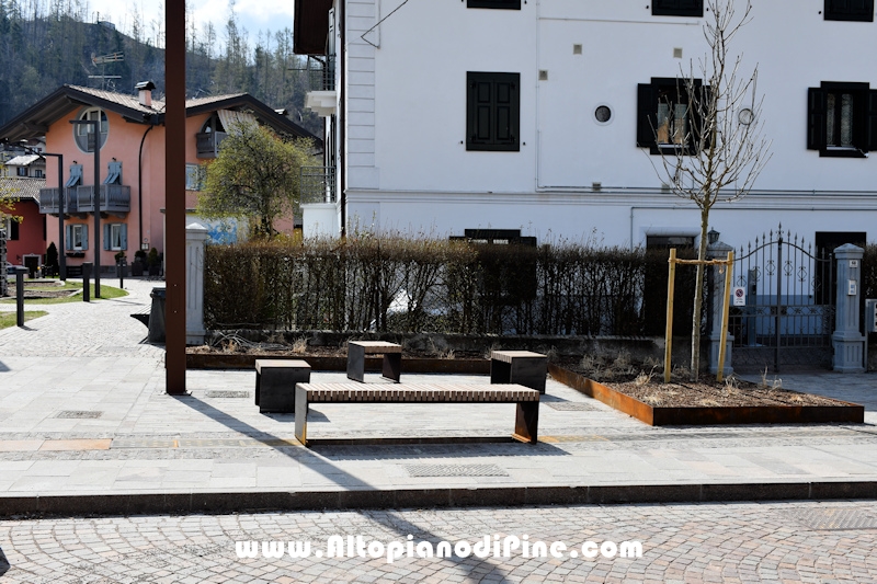 Realizzazione nuova piazza Costalta a Baselga di Piné - aprile 2021