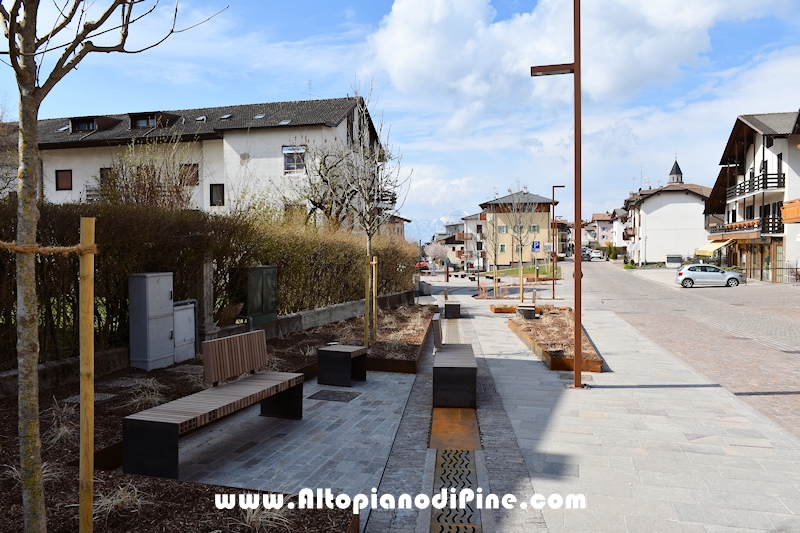 Realizzazione nuova piazza Costalta a Baselga di Piné - aprile 2021