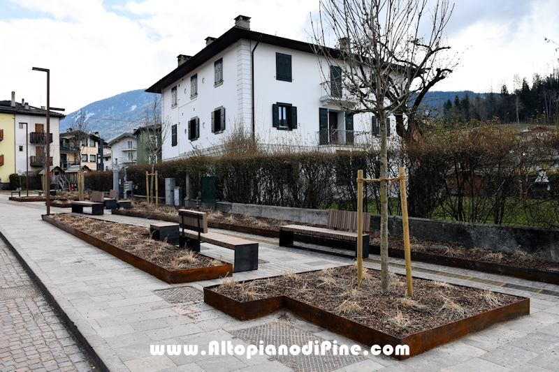 Realizzazione nuova piazza Costalta a Baselga di Piné - aprile 2021