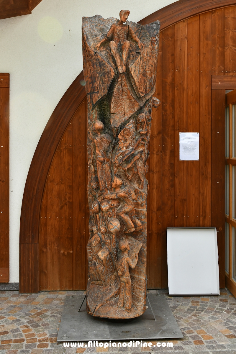 Gara Sociale Orienteering Piné 2022 - scultura di Ivan Boneccher