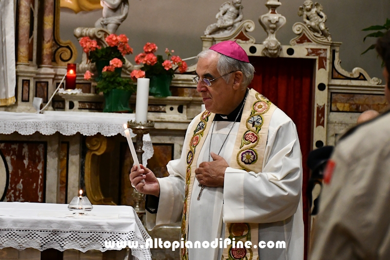 Liturgia della Luce Santuario Madonna di Piné a  Montagnaga