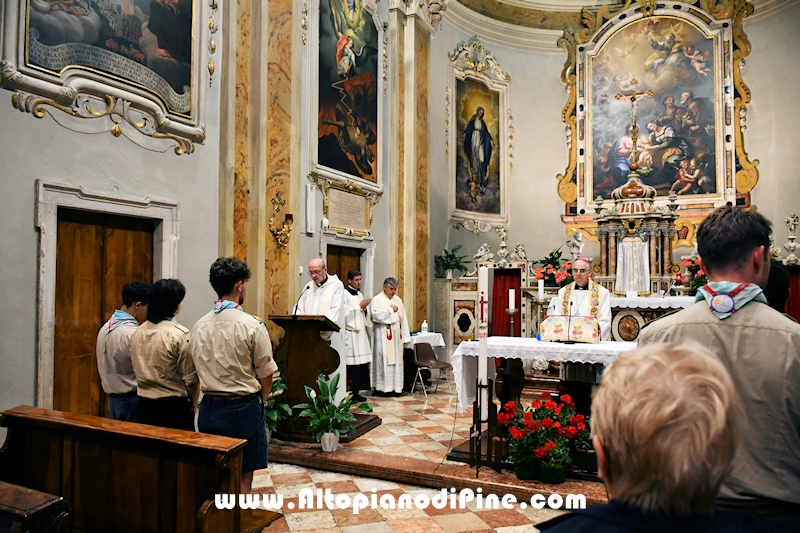 Santuario Madonna di Piné a  Montagnaga - Liturgia della Luce</
