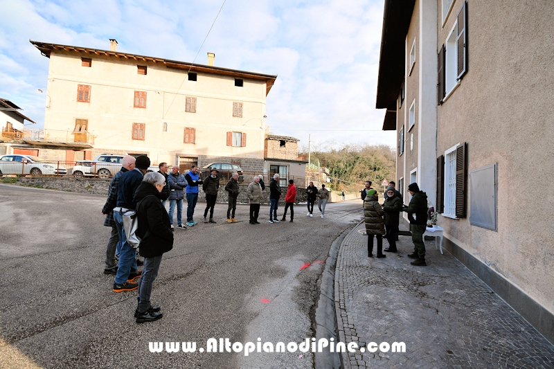 La statua di Santa Barbara nel paese di San Mauro - Baselga di Piné 4 dicembre 2025 