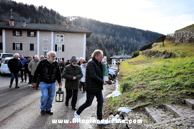 rocessione con Santa Barbara - San Mauro Baselga di Piné 4 dicembre 2025