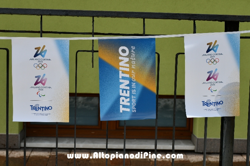 Passaggio Fiaccola Olimpica Miano Cortina 2026 - Baselga di Pin&eacute;