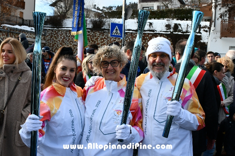 Passaggio Fiaccola Olimpica Miano Cortina 2026 - Baselga di Pin&eacute;