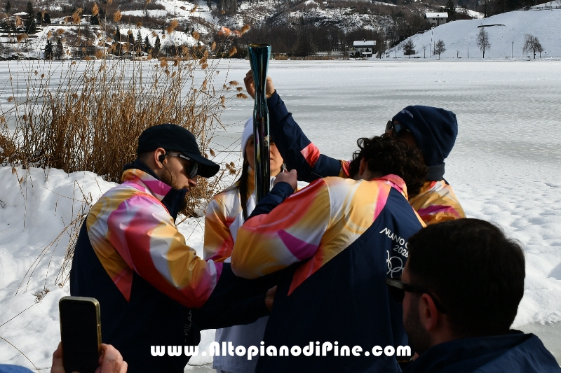 Passaggio Fiaccola Olimpica Miano Cortina 2026 - Baselga di Pin&eacute;
