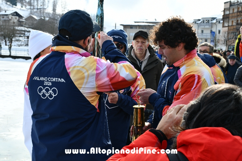 Passaggio Fiaccola Olimpica Miano Cortina 2026 - Baselga di Pin&eacute;
