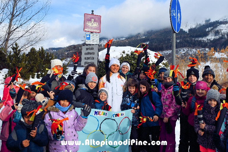 Passaggio Fiaccola Olimpica Miano Cortina 2026 - Baselga di Pin&eacute;