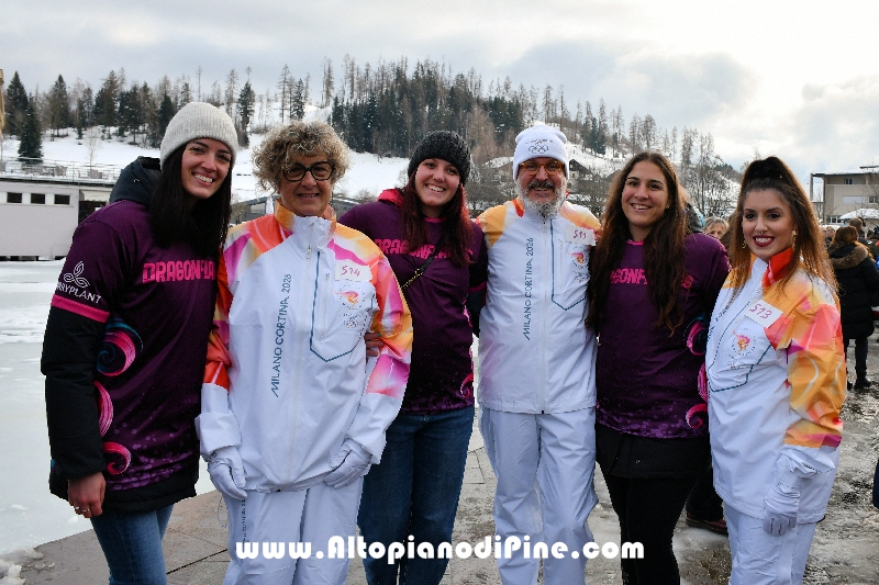 Passaggio Fiaccola Olimpica Miano Cortina 2026 - Baselga di Pin&eacute;