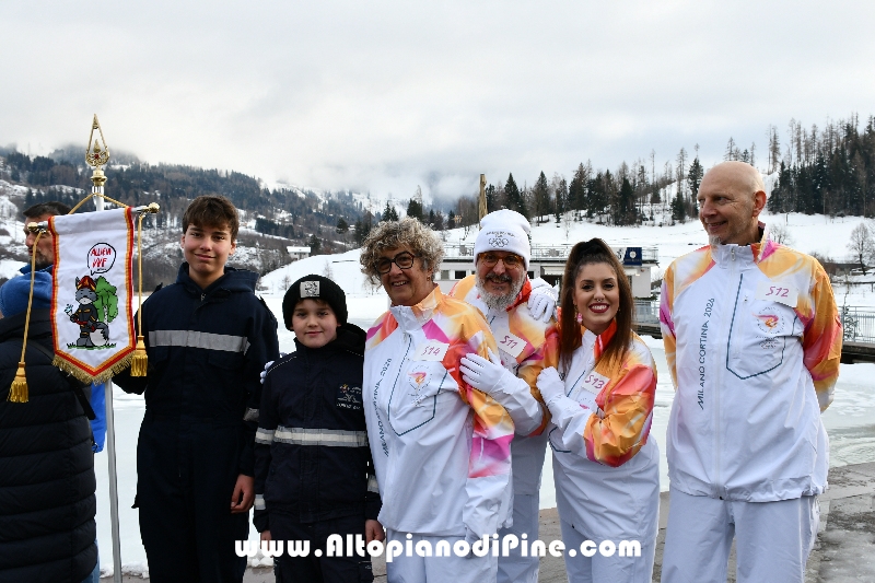Passaggio Fiaccola Olimpica Miano Cortina 2026 - Baselga di Pin&eacute;